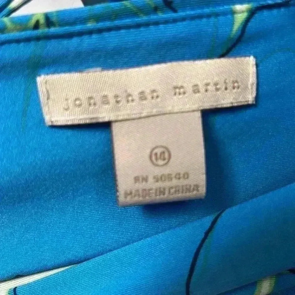 Jonathan Martin Sleeveless V-Neck Stretch Maxi Dress Size 14 - Picture 2 of 9